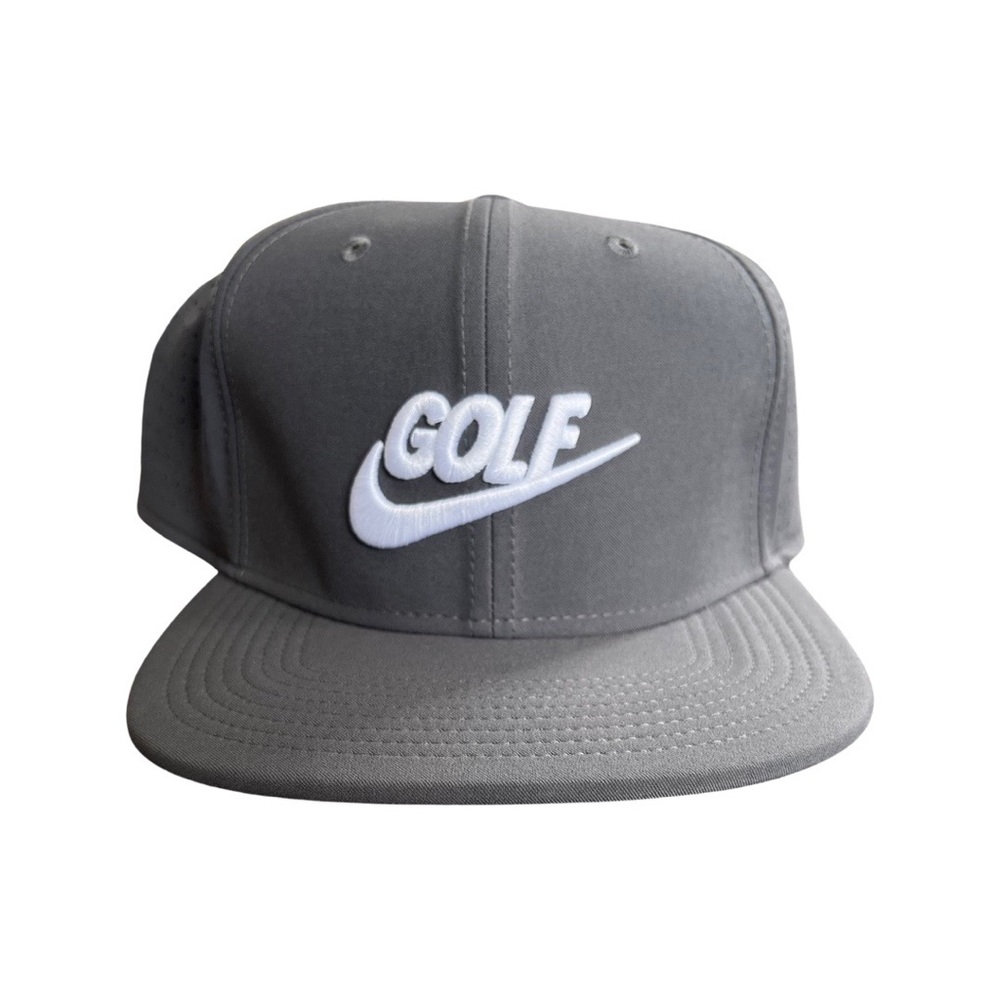 NWT Nike Golf grey dri-fit flat bill hat